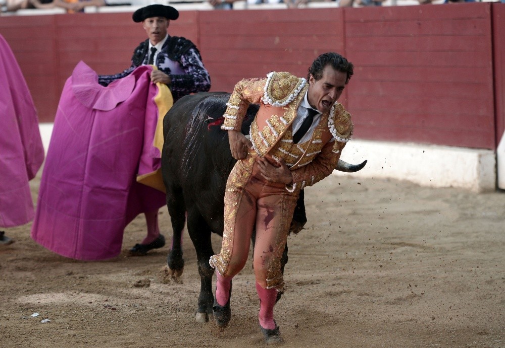 36 gadu vecumā skatītāju pilnā arēnā vērša nobadīts mirst spāņu matadors. FOTO/VIDEO (Bilde 2)