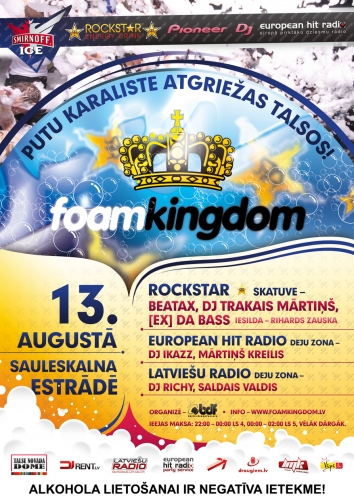 Putu karaliste “FOAM KINGDOM 2010” atgriežas Talsos (Bilde 1)