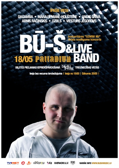 BŪ-Š & LIVE BAND koncertzālē "PALLADIUM" (Bilde 1)