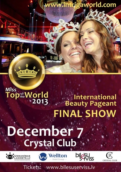 Miss Top of the World 2013 VIP ROOM maksās 1000 Ls  (Bilde 4)