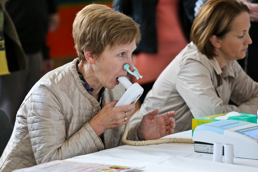 Rīgas Centrālajā dzelzceļa stacijā norisinājusies Pasaules Spirometrijas diena (Bilde 3)