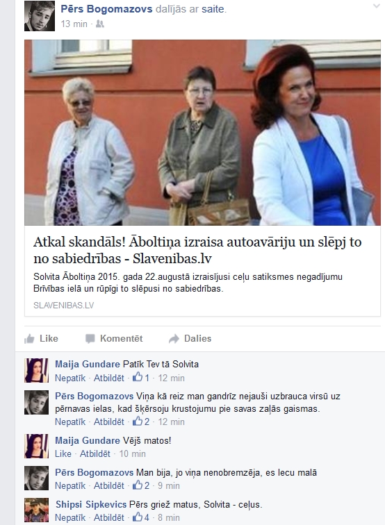 Āboltiņa uz Pērnavas ielas gandrīz notriekusi gājēju (Bilde 2)