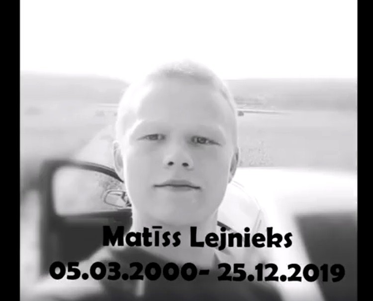19 gadu vecumā mūžībā aizsaukts Latvijas U-18 regbija izlases spēlētājs Matīss Lejnieks (Bilde 4)