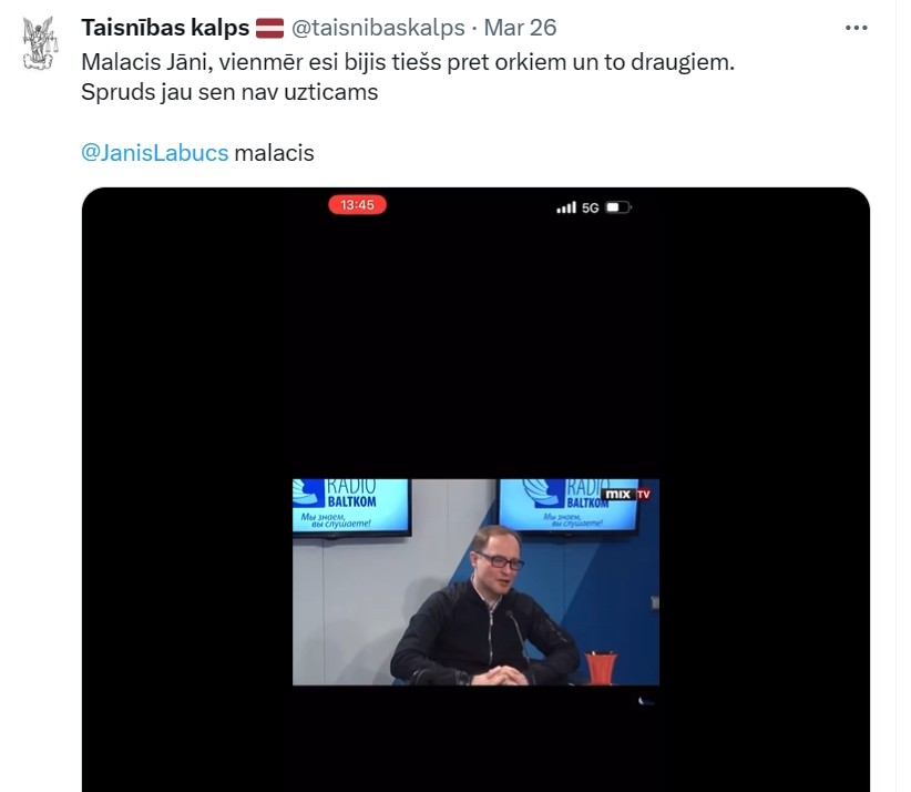 Par aizsardzības ministra sa*išanos no darba televīzijā atlaists tautā iemīļotais žurnālists Jānis Labucs (Bilde 4)