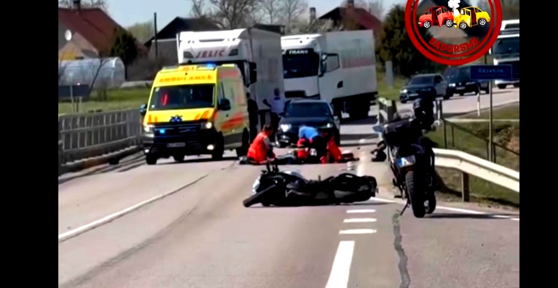 Mediķi izmisīgi cenšas glābt. Letāla avārija uz tilta Rēzeknē. VIDEO (Bilde 1)