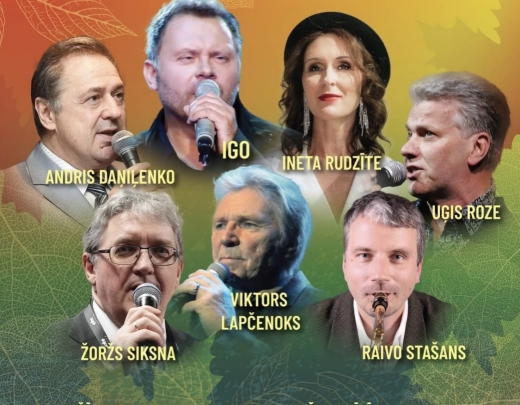 Koncerti ’’Nāk rudens apgleznot Latviju’’ 2025. gada septembrī un oktobrī