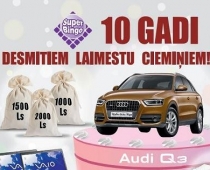 "Audi Q3" laimē desmit bērnu tēvs no Rīgas