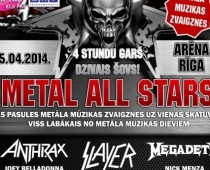SEKO MUMS TAGAD un iegūsti biļetes šovakar uz koncertu Arēnā - Metall All Stars