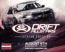 Eiropas spēcīgākais drifta seriāls Drift Allstars Biķernieku lielajā trasē jau 6. augustā