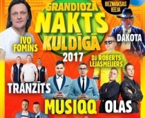 Rumbas kvartets, Fomins, Jumprava, Tranzīts, Olas, Musiqq, Galaktika, Dakota Grandiozajā naktī Kuldīgā