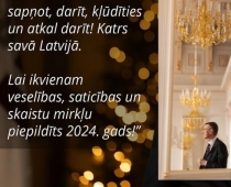 Kritizēts par pīrādziņiem un par "katram savu Latviju". Valsts prezidenta Edgara Rinkēviča uzruna gadumijā
