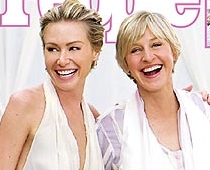 Laulātās lezbietes Elēna Dedženeresa un Portija de Rossi vēlas bērnu